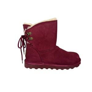 Bearpaw Rosie Ankle-High‎ bordeaux color Boot Women's Size 7 No Box